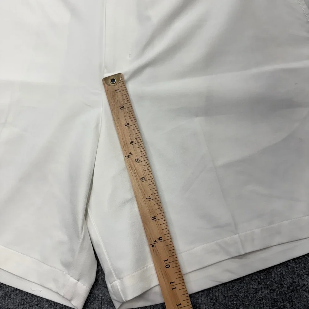 Dunning Golf Mens White Performance Stretch Flat Front Shorts Size 42